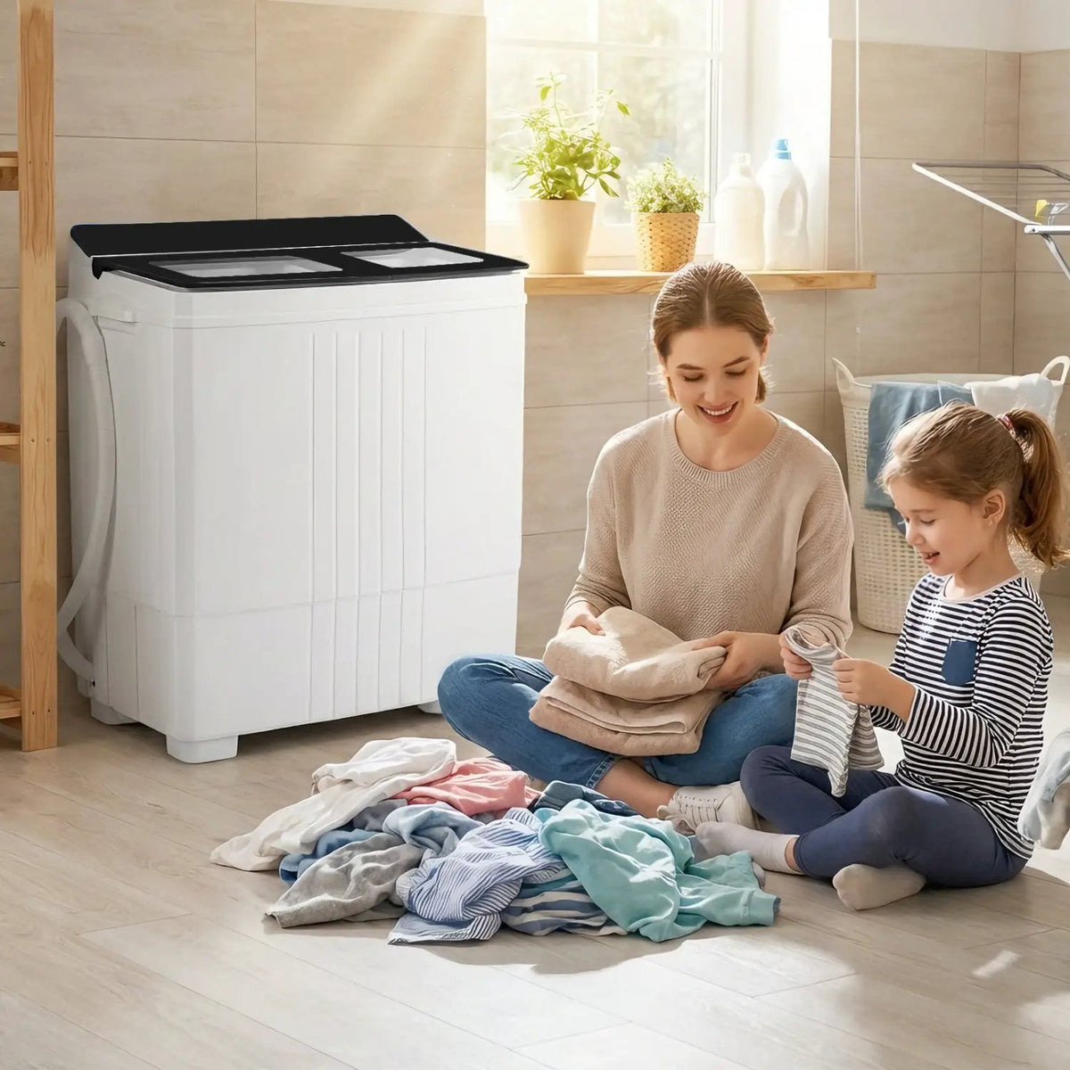 Portable Washing Machine with 12 LBS Washer and 8 LBS Spinner Combo for Apartments, photo 15 of 24