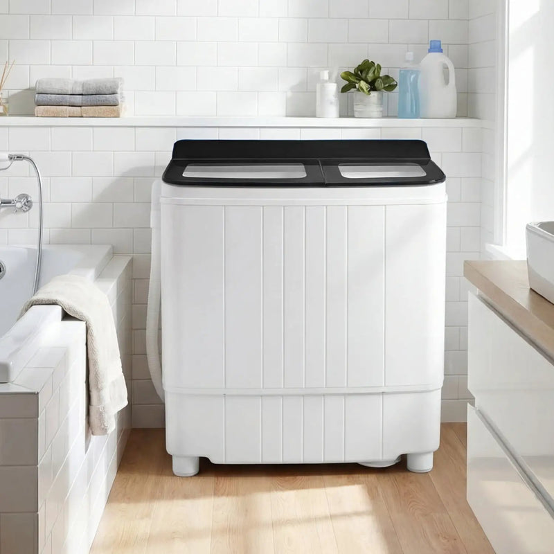 Portable Washing Machine 18 lbs Mini Laundry Machine with 11 LBS Washer by DirectDeals