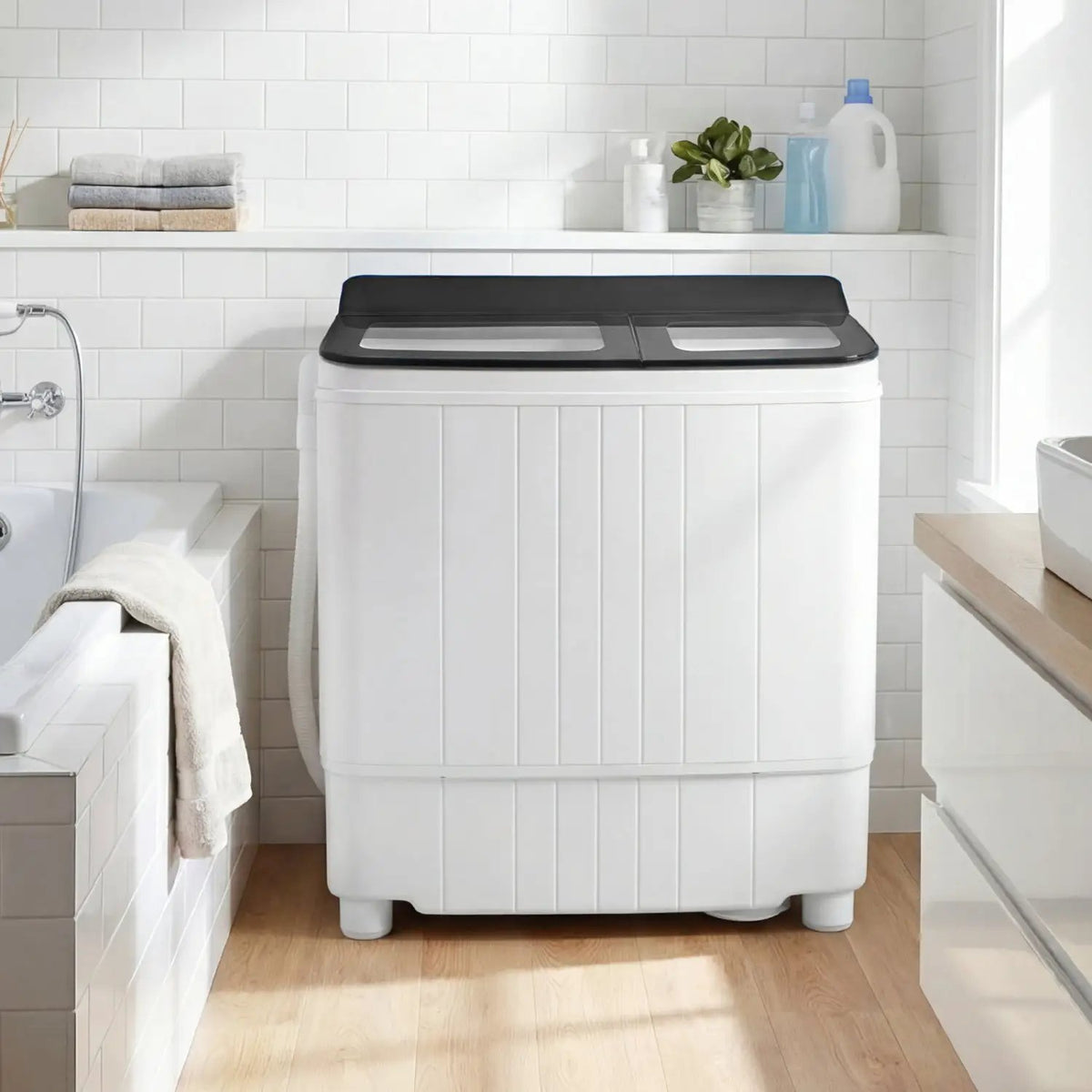 Portable Washing Machine 18 lbs Mini Laundry Machine with 11 LBS Washer, photo 6 of 24