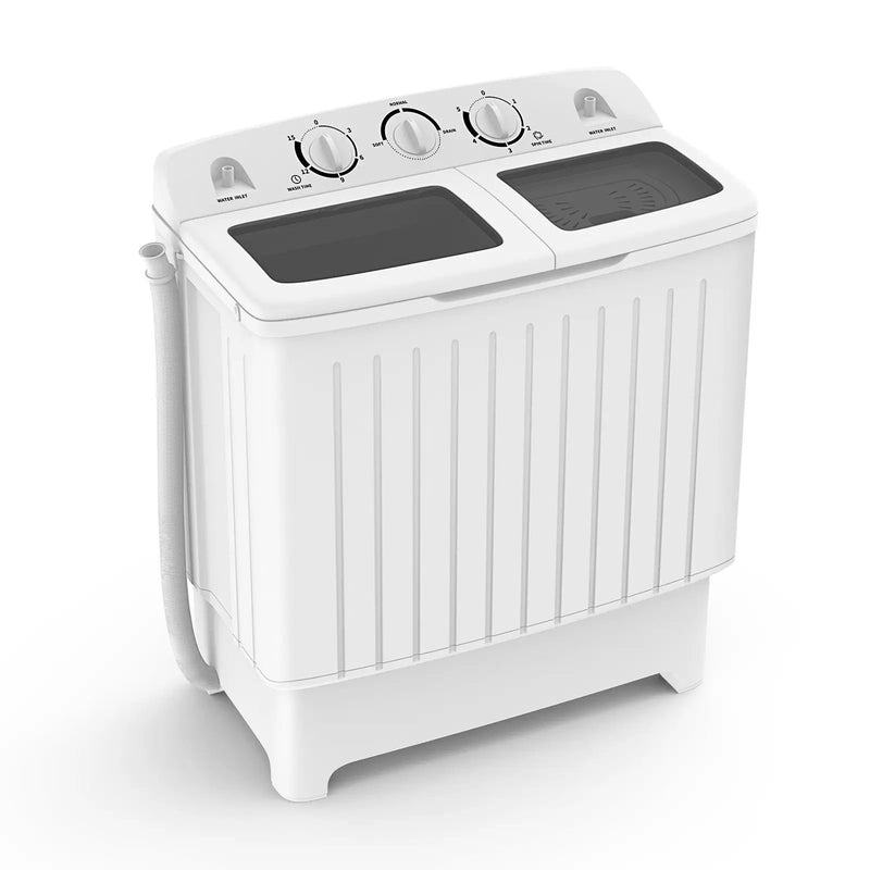 20 lbs Portable Washing Machine with Built-in Gravity Drain-Gray by DirectDeals