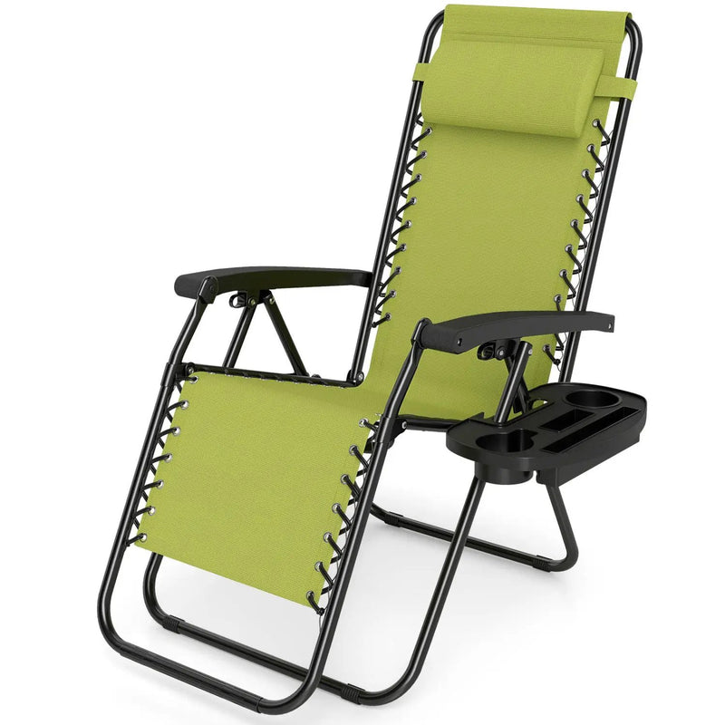 Zero Gravity Recliner Chair with Cup Holder and Pillow by DirectDeals