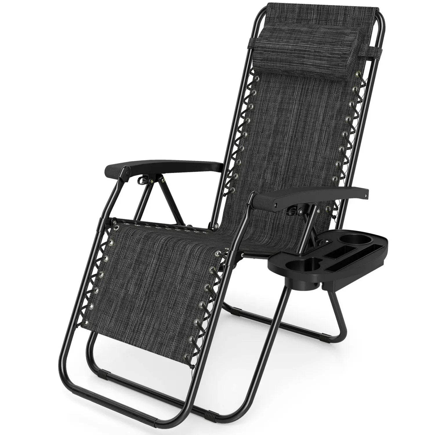 Zero Gravity Recliner Chair with Cup Holder and Pillow by DirectDeals