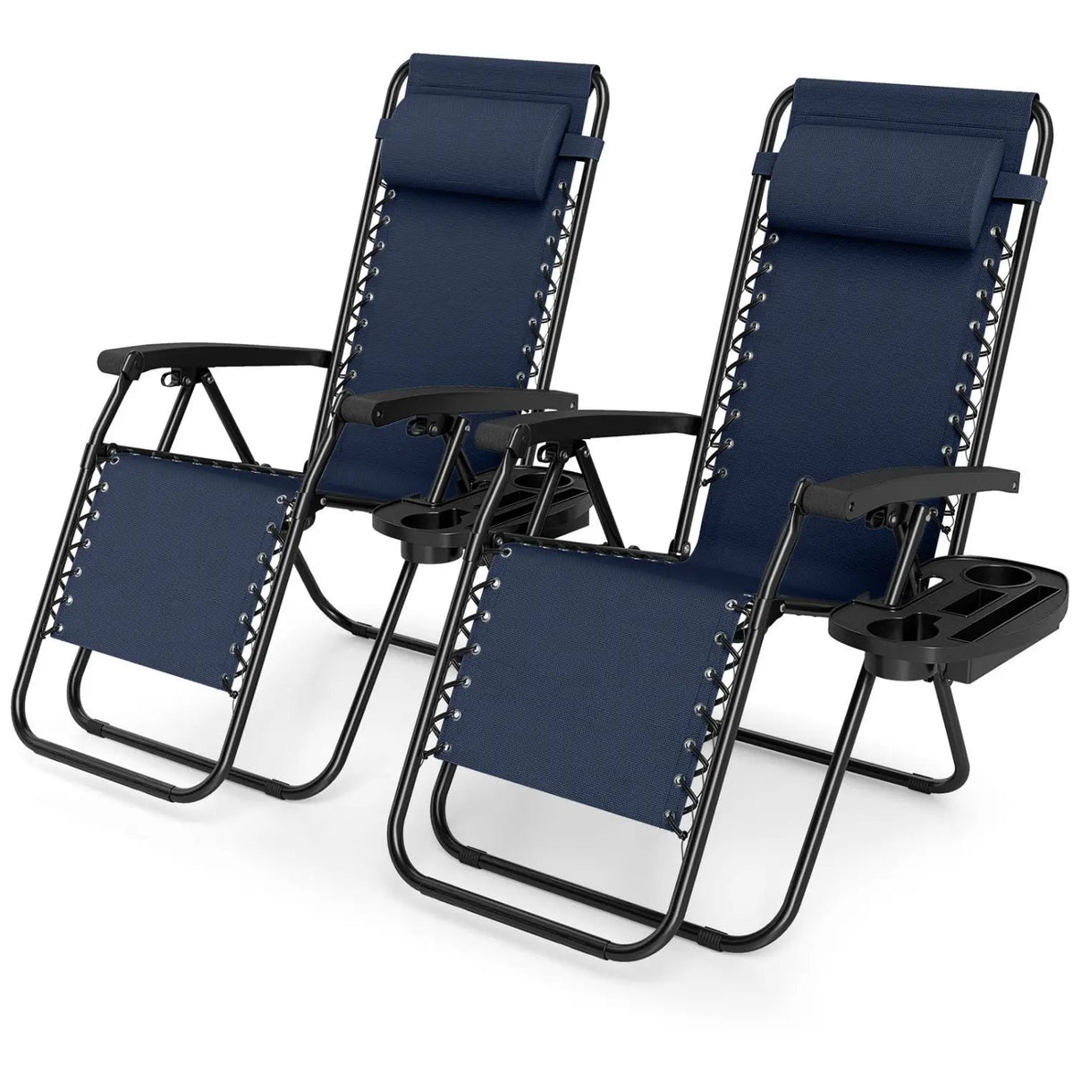 Zero Gravity Lounge Chairs Set of 2 with Cup Holders, photo 11 of 32