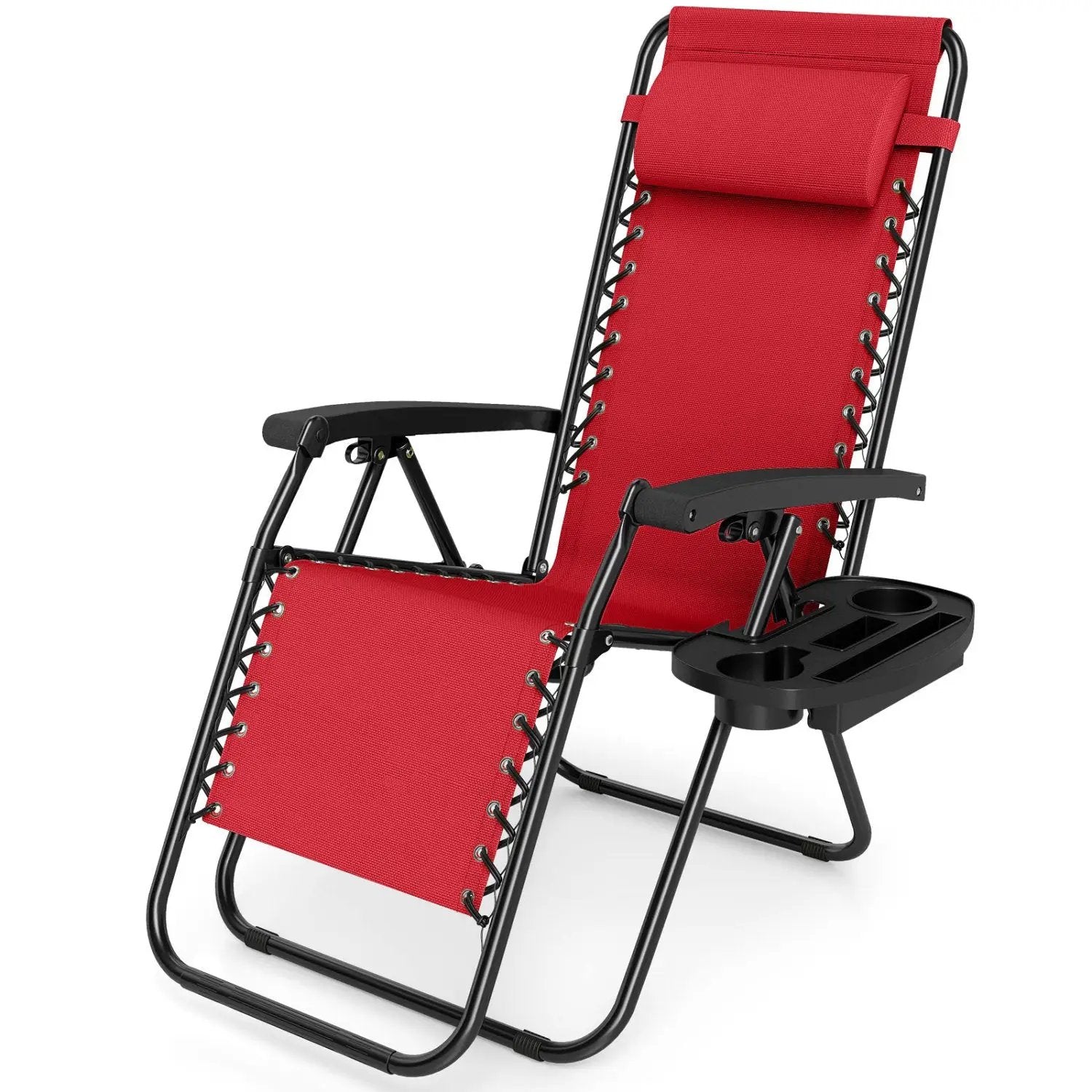 Zero Gravity Recliner Chair with Cup Holder and Pillow by DirectDeals