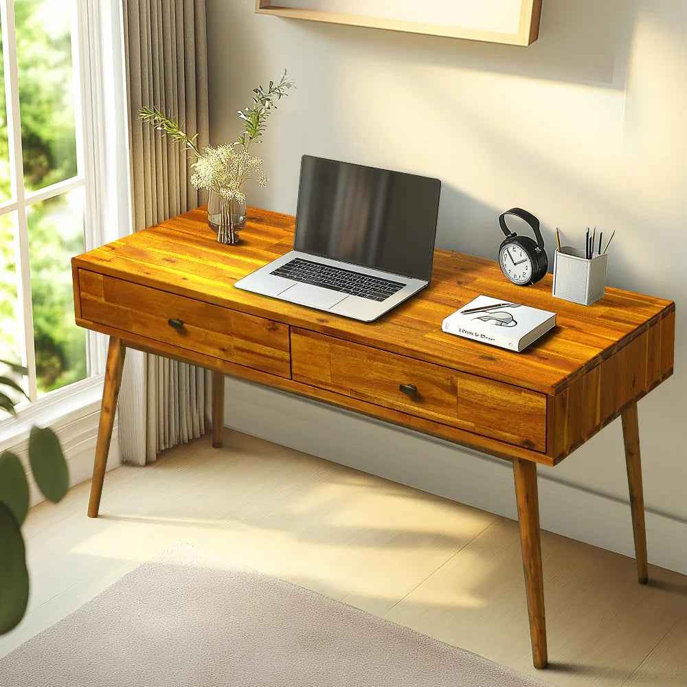 Lagom 48 Inches Solid Wood Desk by Megsu