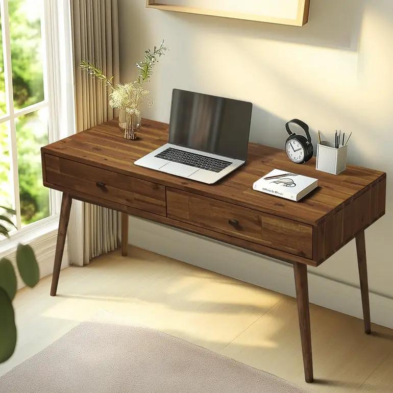 Lagom 48 Inches Solid Wood Desk by Megsu