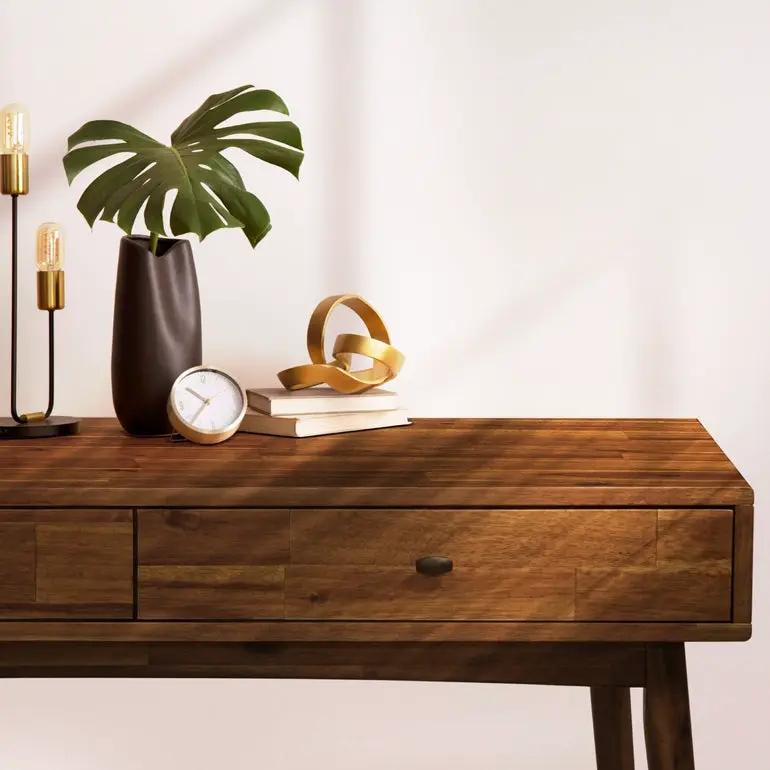 Lagom 48 Inches Solid Wood Desk by Megsu