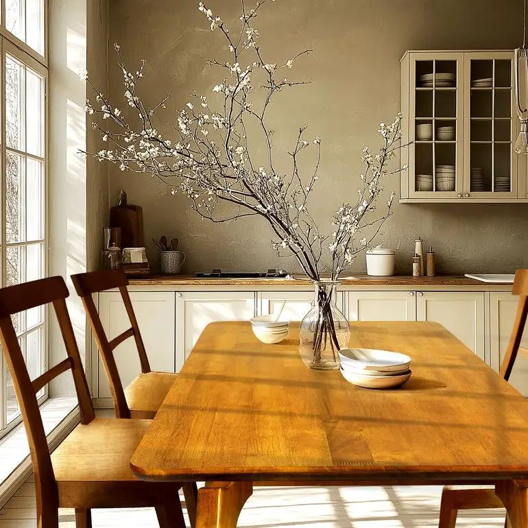 Verve 48 inches Solid Wood Dining Table by Megsu