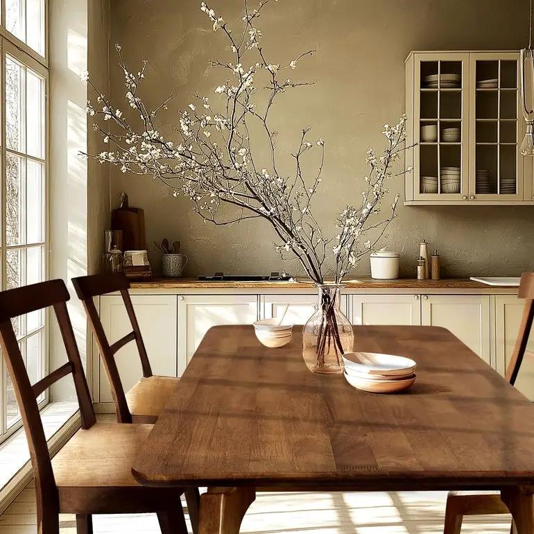 Verve 48 inches Solid Wood Dining Table by Megsu