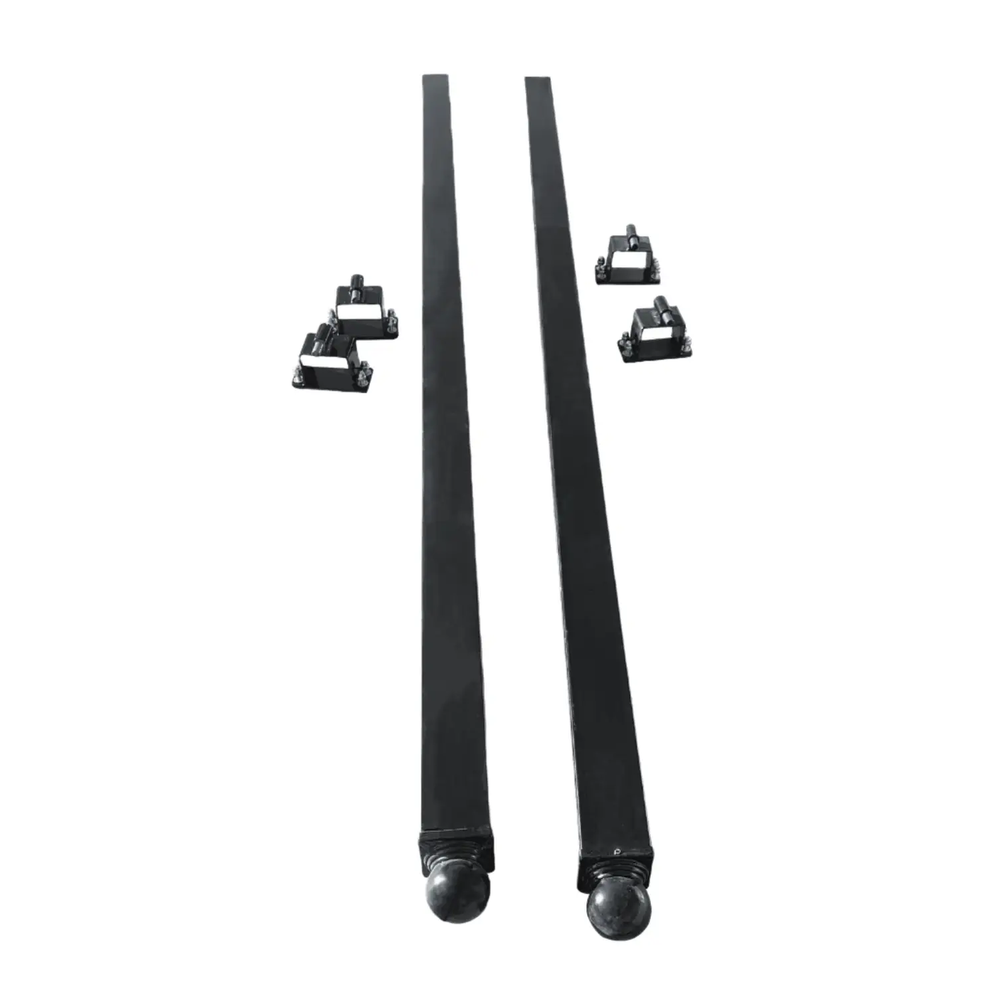 10'x4"x4" Gate Post with Brackets for Dual Swing Driveway Gates, Set of 2 by Chery Industrial