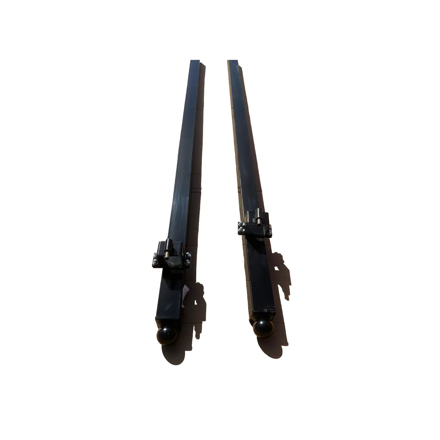 10'x4"x4" Gate Post with Brackets for Dual Swing Driveway Gates, Set of 2 by Chery Industrial