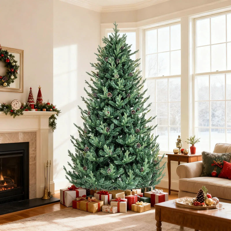 Pre-Lit Artificial Christmas Tree with Multicolored LED Lights-M by DirectDeals