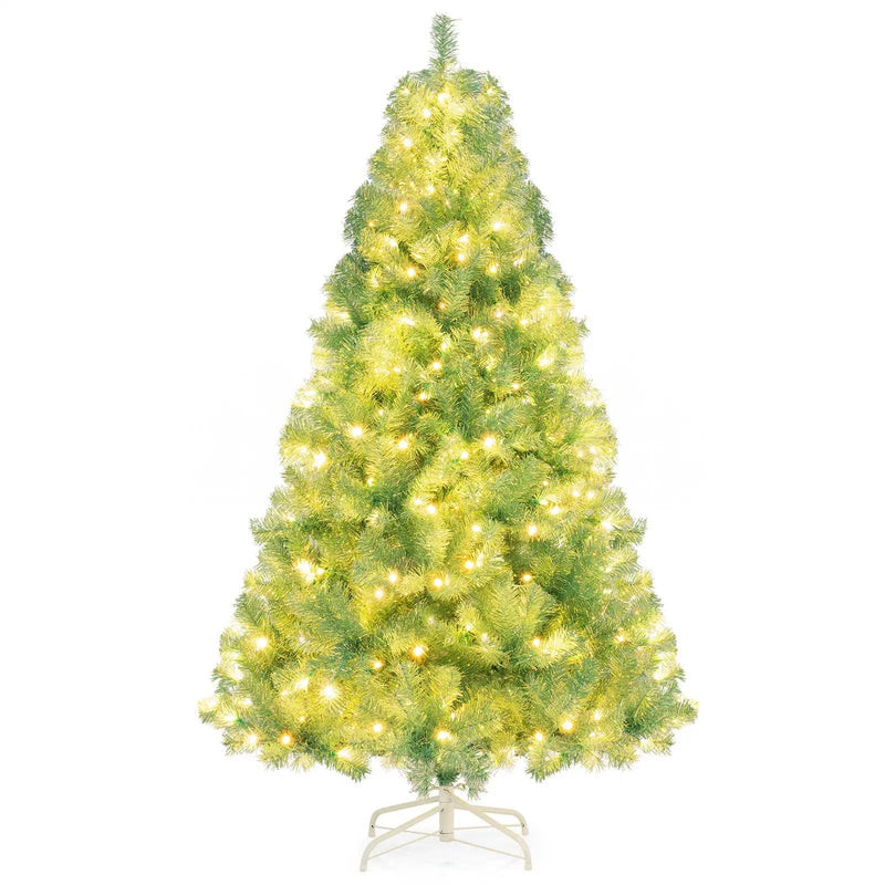 Pre-Lit Tinsel Christmas Tree Artificial Xmas Tree Home Office Party Seasonal Holiday Decoration by DirectDeals