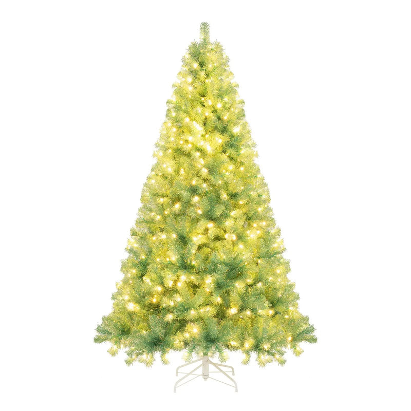 Pre-Lit Tinsel Christmas Tree Artificial Xmas Tree Home Office Party Seasonal Holiday Decoration by DirectDeals