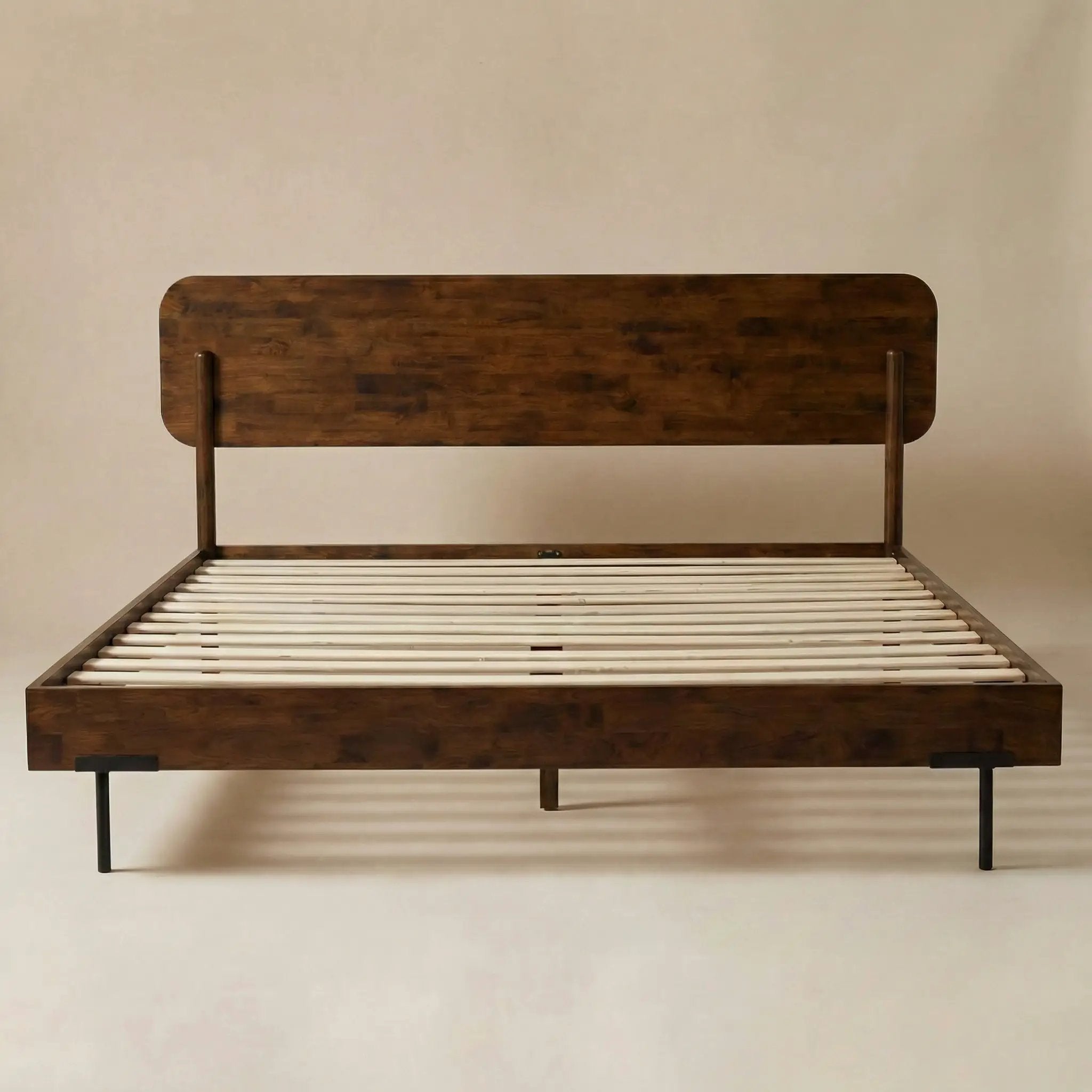 Frida Solid Wood Bed Frame by Megsu