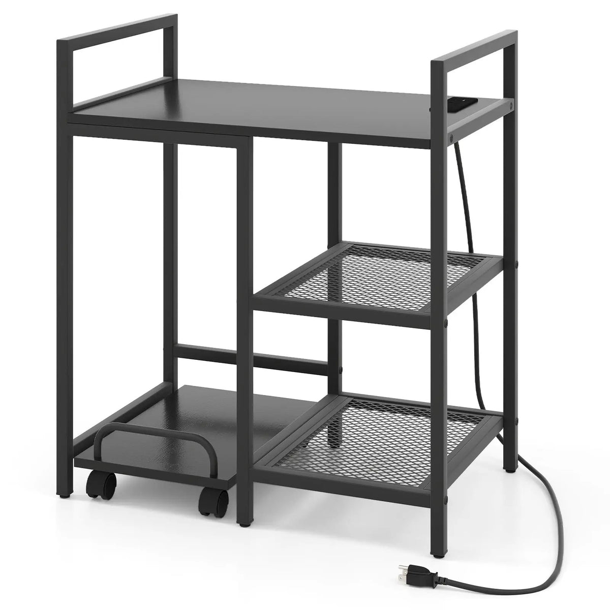 Printer Stand with Charging Station and Storage Shelves, photo 7 of 16