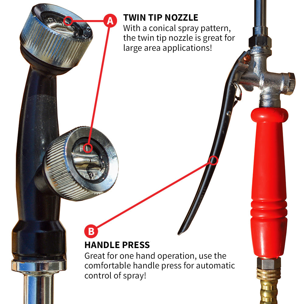 5 Gallon Gas Backpack Sprayer 450 PSI Pump with Nozzle Bundle, photo 8 of 22