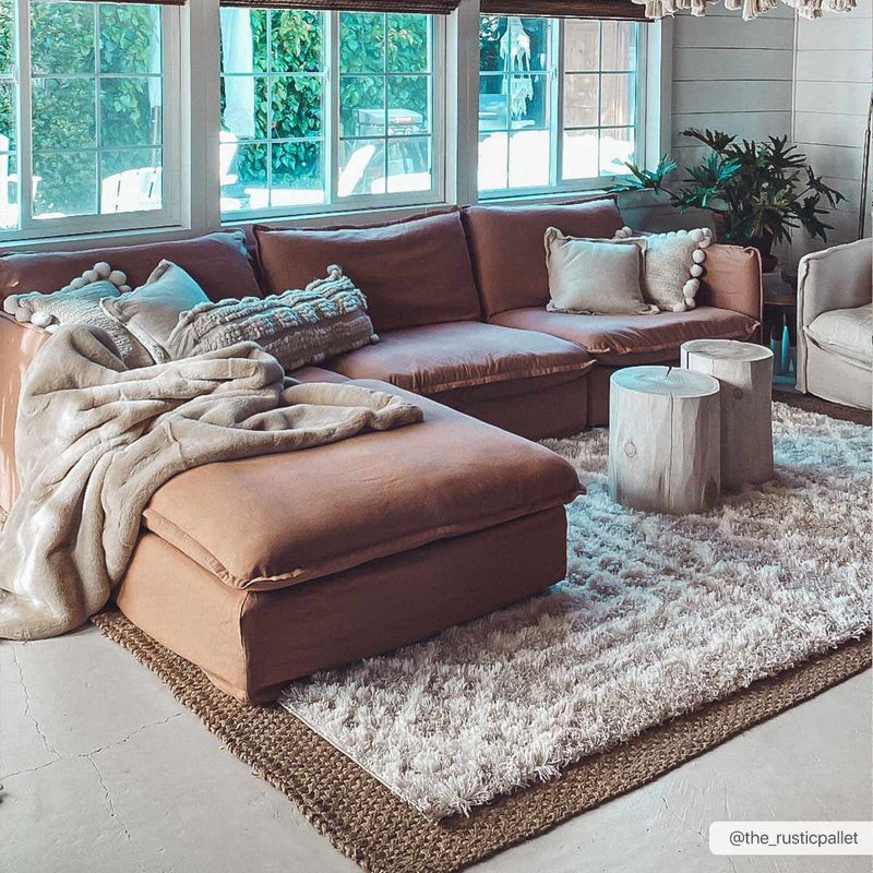 Prompton Cream Plush Area Rug by Boutique Rugs
