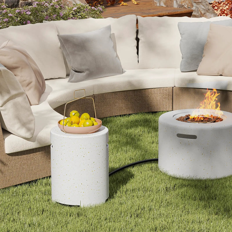 Propane Tank Cover Table with Side Handles and Protective Cover by DirectDeals