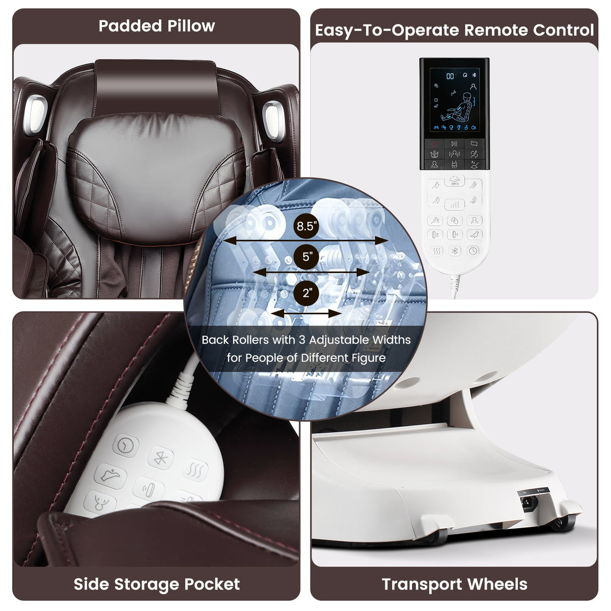 Provox 27-Comfort Full Body Massage Chair with SL Track Airbags Heating, photo 13 of 26