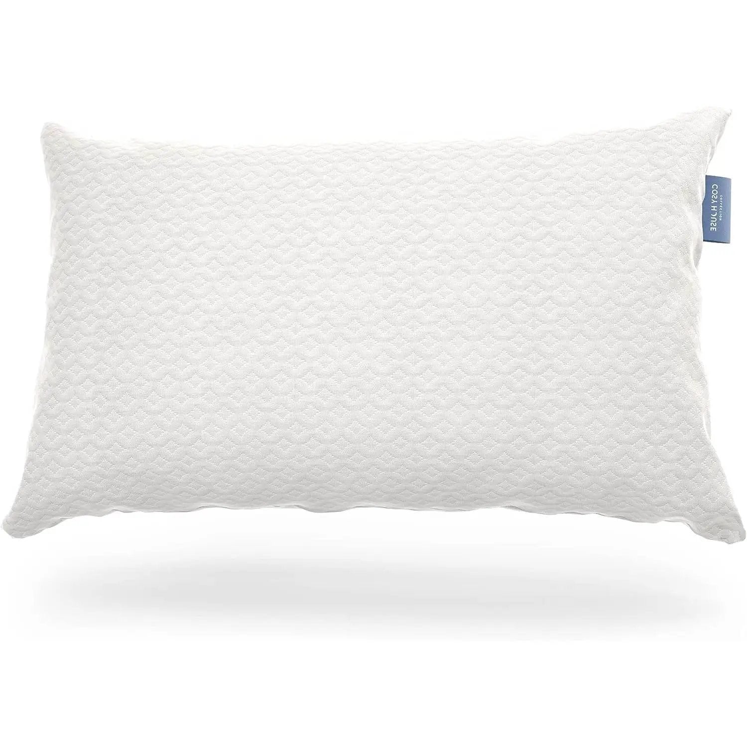 Queen Shredded Memory Foam Pillow with Luxury Soft Cool Bamboo Breathable Cover by HomePacific
