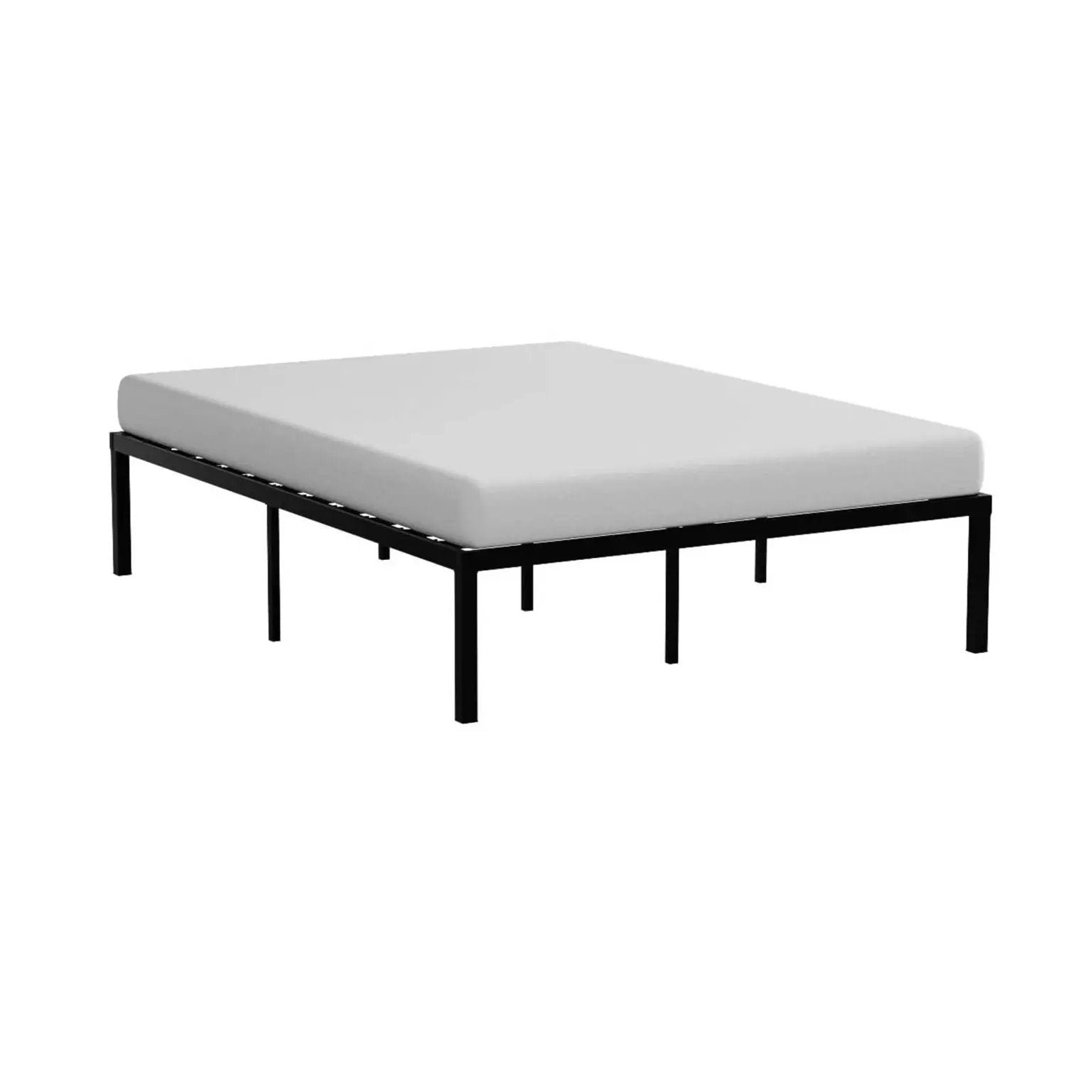 Queen size Modern 16-inch Heavy Steel Metal Platform Bed Frame by HomePacific