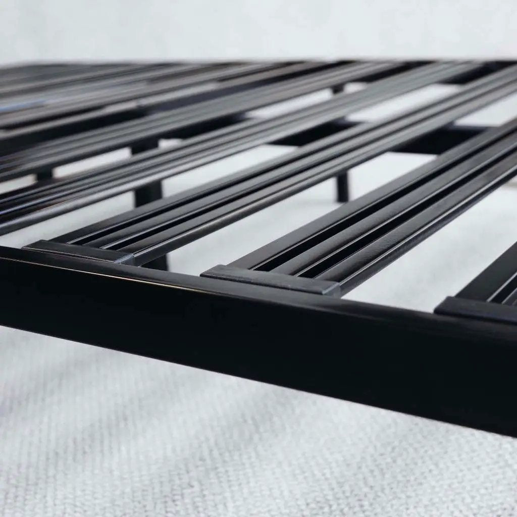 Queen size Metal Platform Bed Frame with Heavy Duty Steel Slats by HomePacific