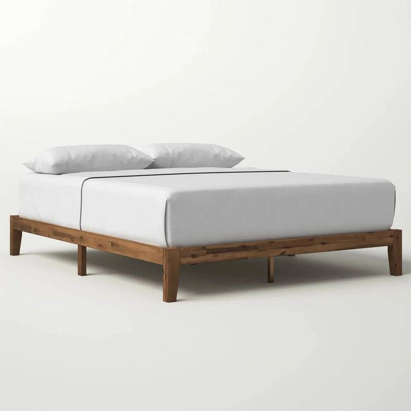 Queen Simple Modern Solid Wood Platform Bed Frame - 700 lb. Weight Capacity by HomePacific