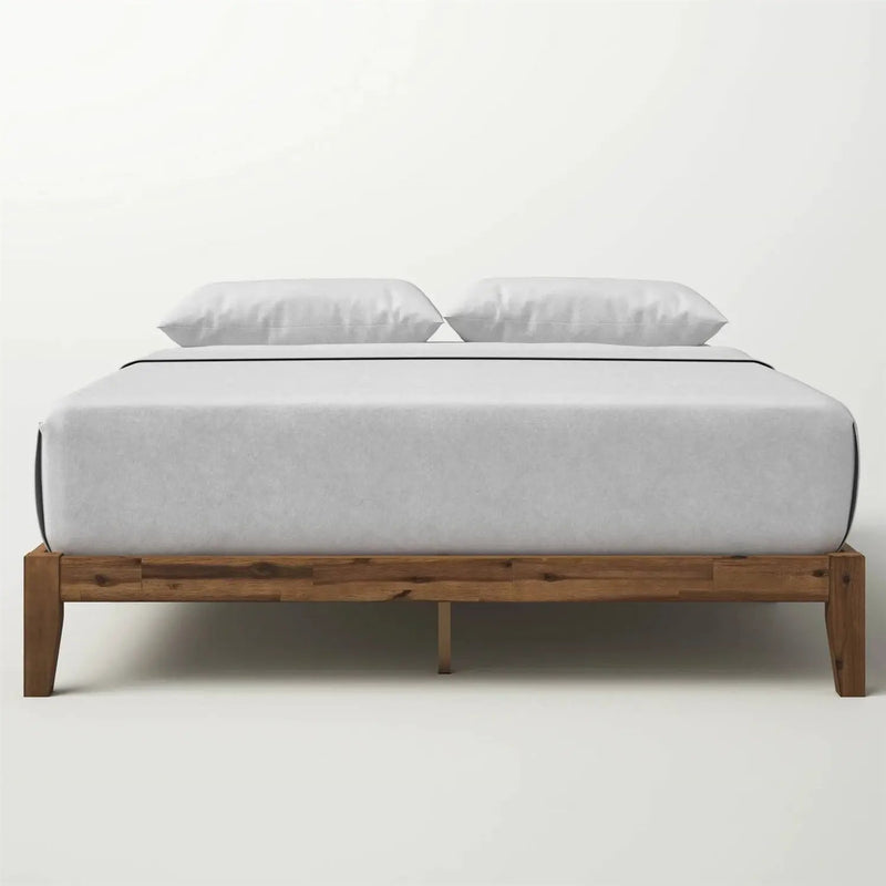 Queen Simple Modern Solid Wood Platform Bed Frame - 700 lb. Weight Capacity by HomePacific
