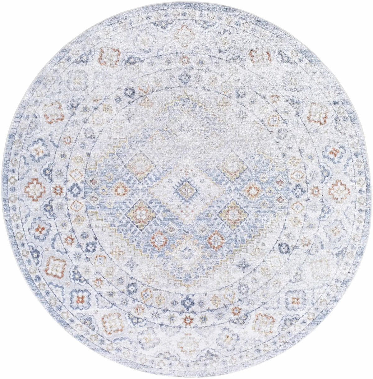 Agaton Blue Washable Area Rug, photo 8 of 8