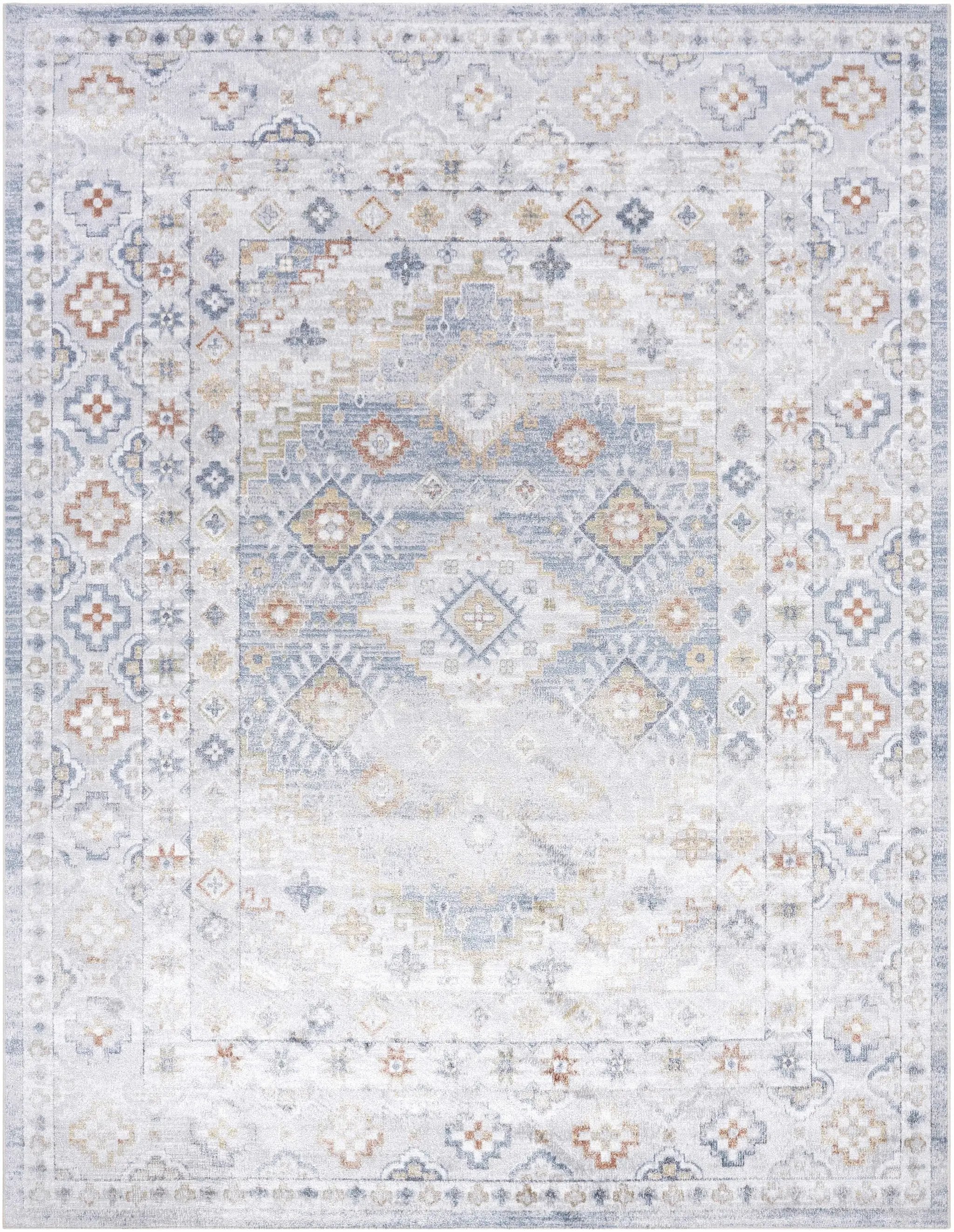 Agaton Blue Washable Area Rug by Boutique Rugs