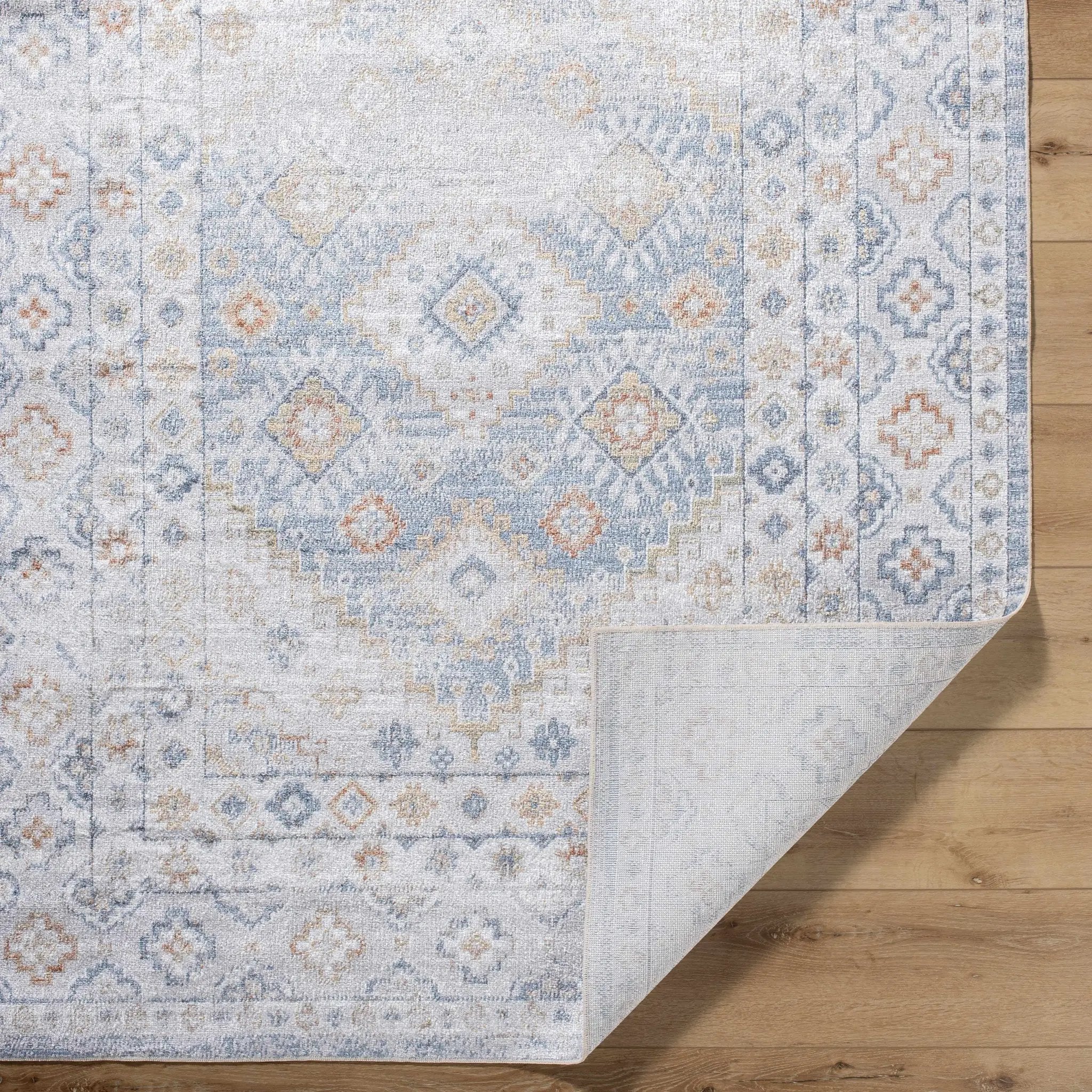 Agaton Blue Washable Area Rug by Boutique Rugs