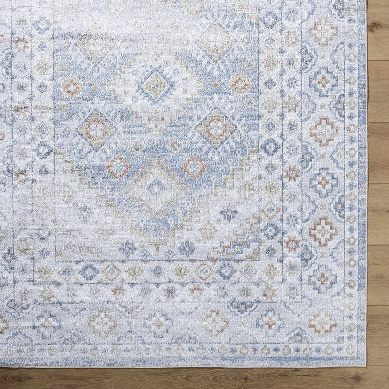 Agaton Blue Washable Area Rug by Boutique Rugs