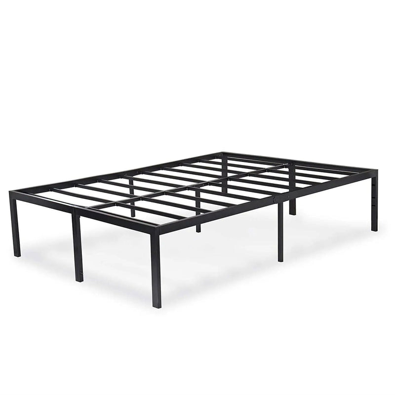 Queen 18-inch High Rise Heavy Duty Black Metal Platform Bed Frame by HomePacific