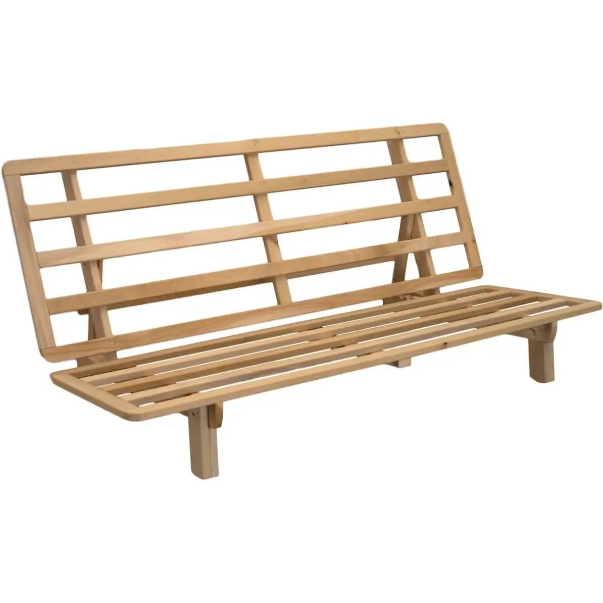Queen size Solid Wood Futon Sofa Bed Frame - Made in the USA by HomePacific
