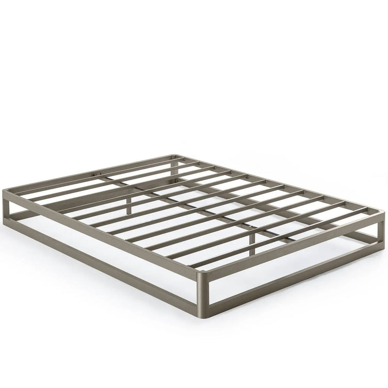 Queen size Modern Heavy Duty Low Profile Metal Platform Bed Frame by HomePacific