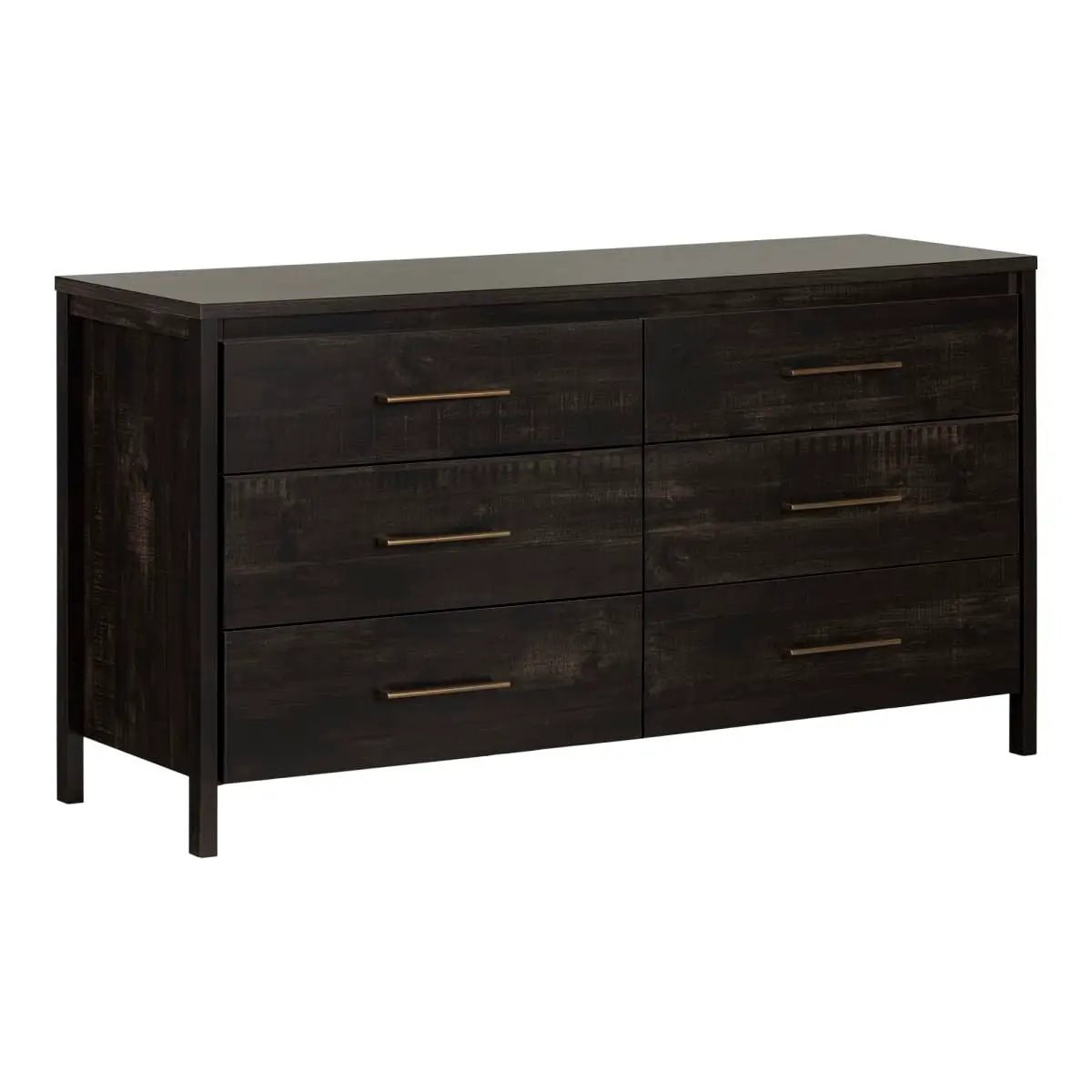 Modern Java 6 Drawer Double Dresser by HomePacific