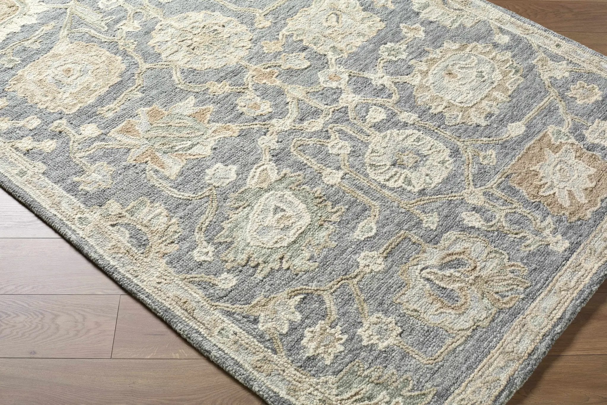 Auryon Hand Tufted Oushak Wool Area Rug by Boutique Rugs