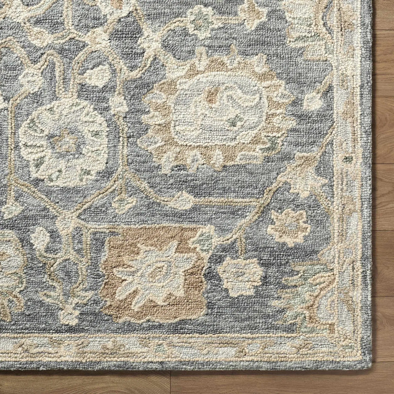 Auryon Hand Tufted Oushak Wool Area Rug by Boutique Rugs