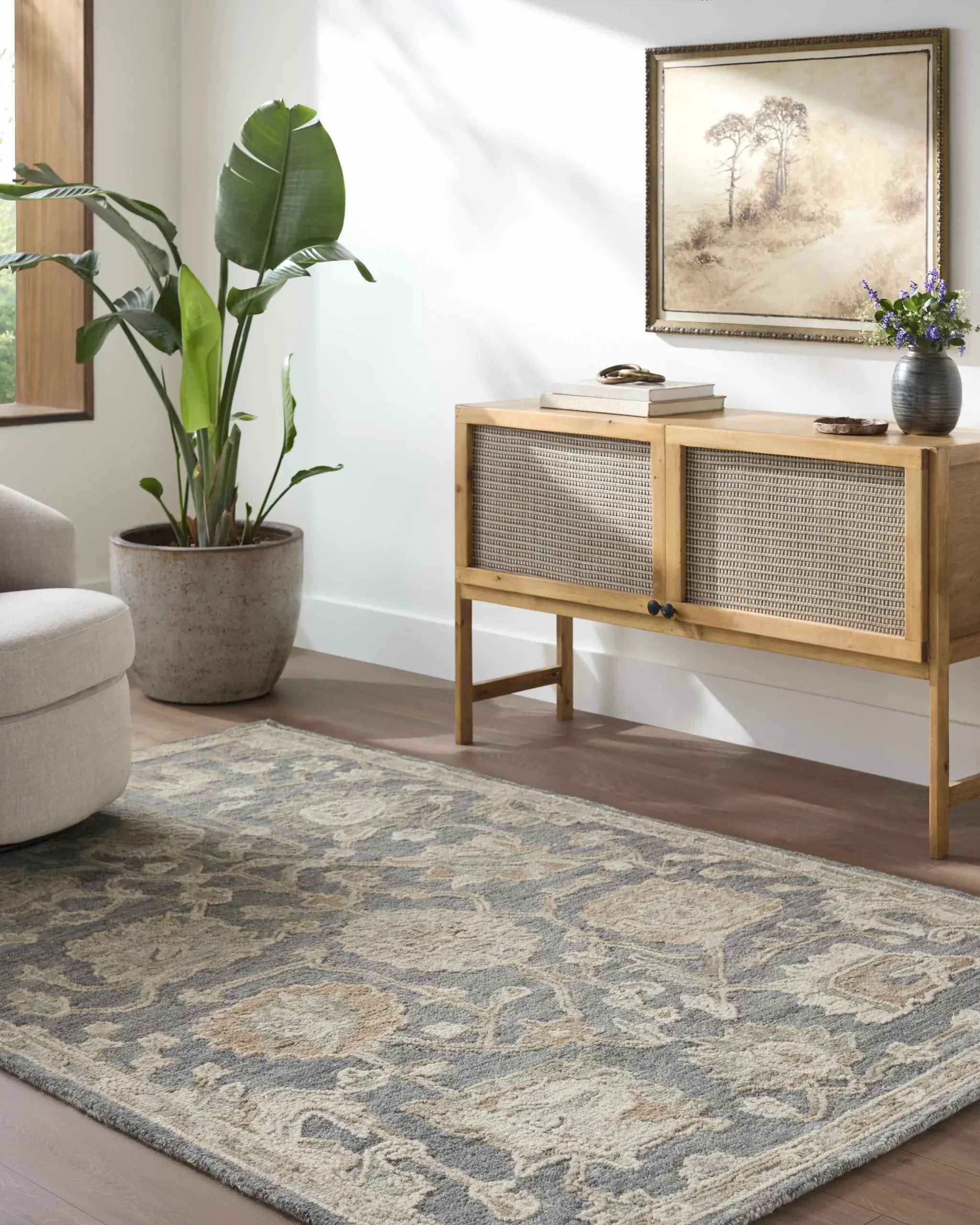 Auryon Hand Tufted Oushak Wool Area Rug by Boutique Rugs