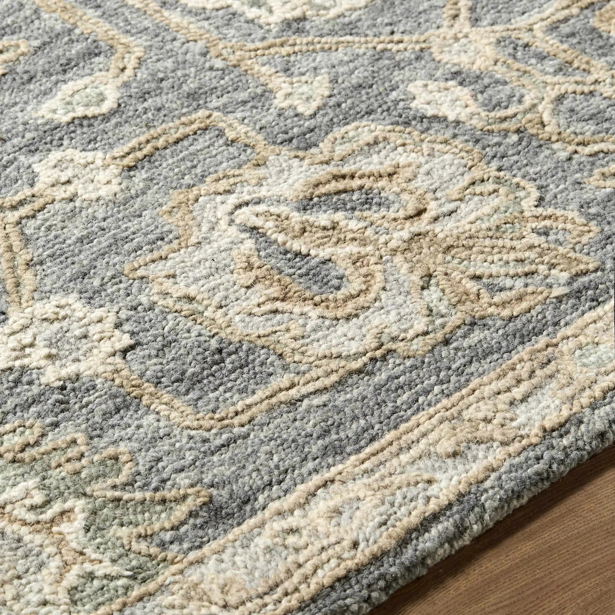 Auryon Hand Tufted Oushak Wool Area Rug, photo 6 of 8
