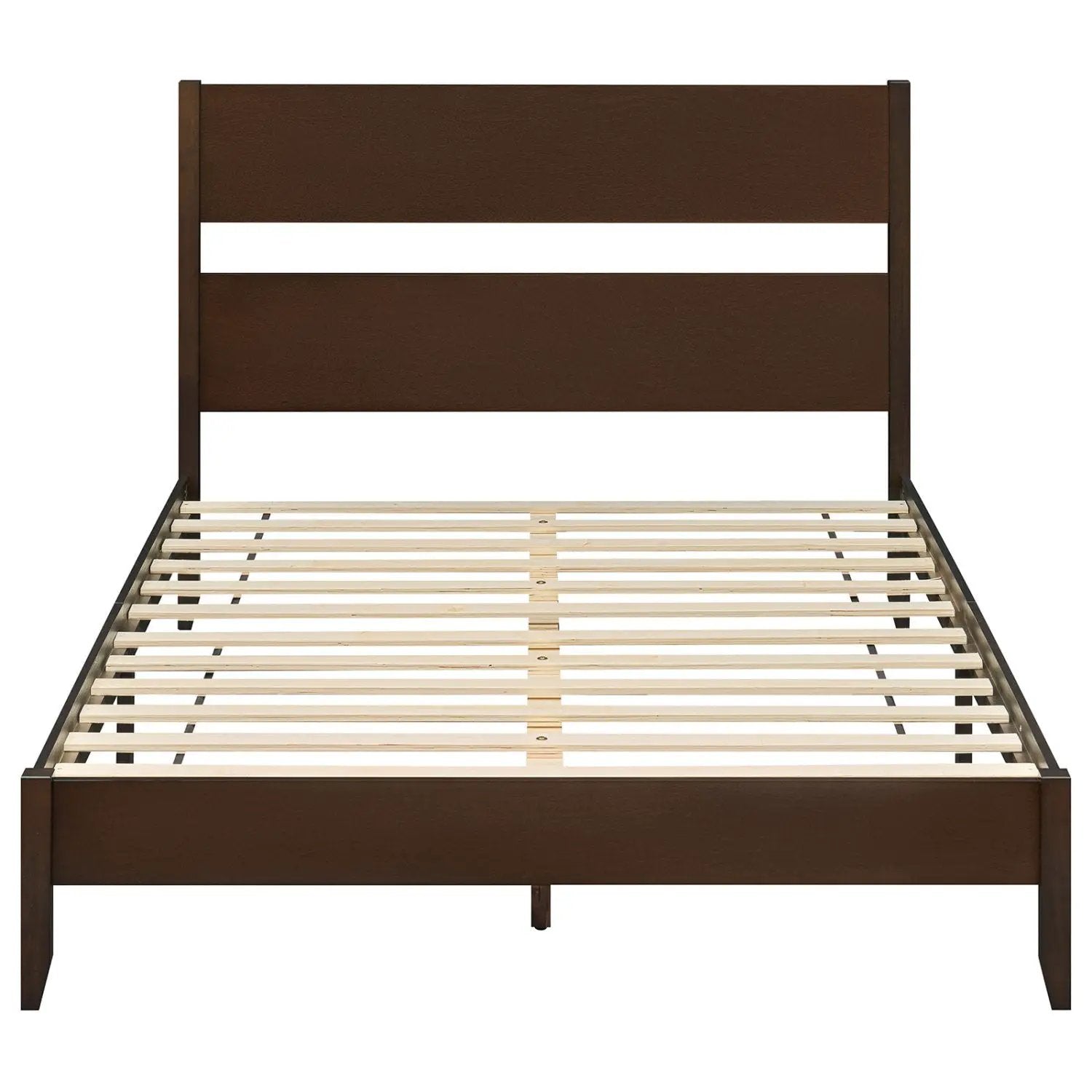 Queen Bed Frame with Headboard and Solid Wood Legs by DirectDeals