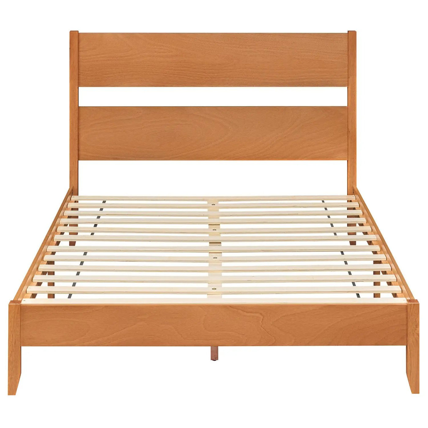 Queen Bed Frame with Headboard and Solid Wood Legs by DirectDeals
