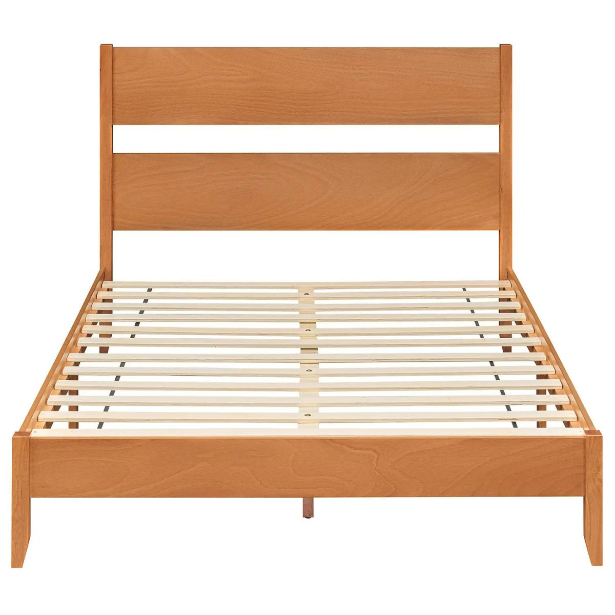 Queen Bed Frame with Headboard and Solid Wood Legs by DirectDeals