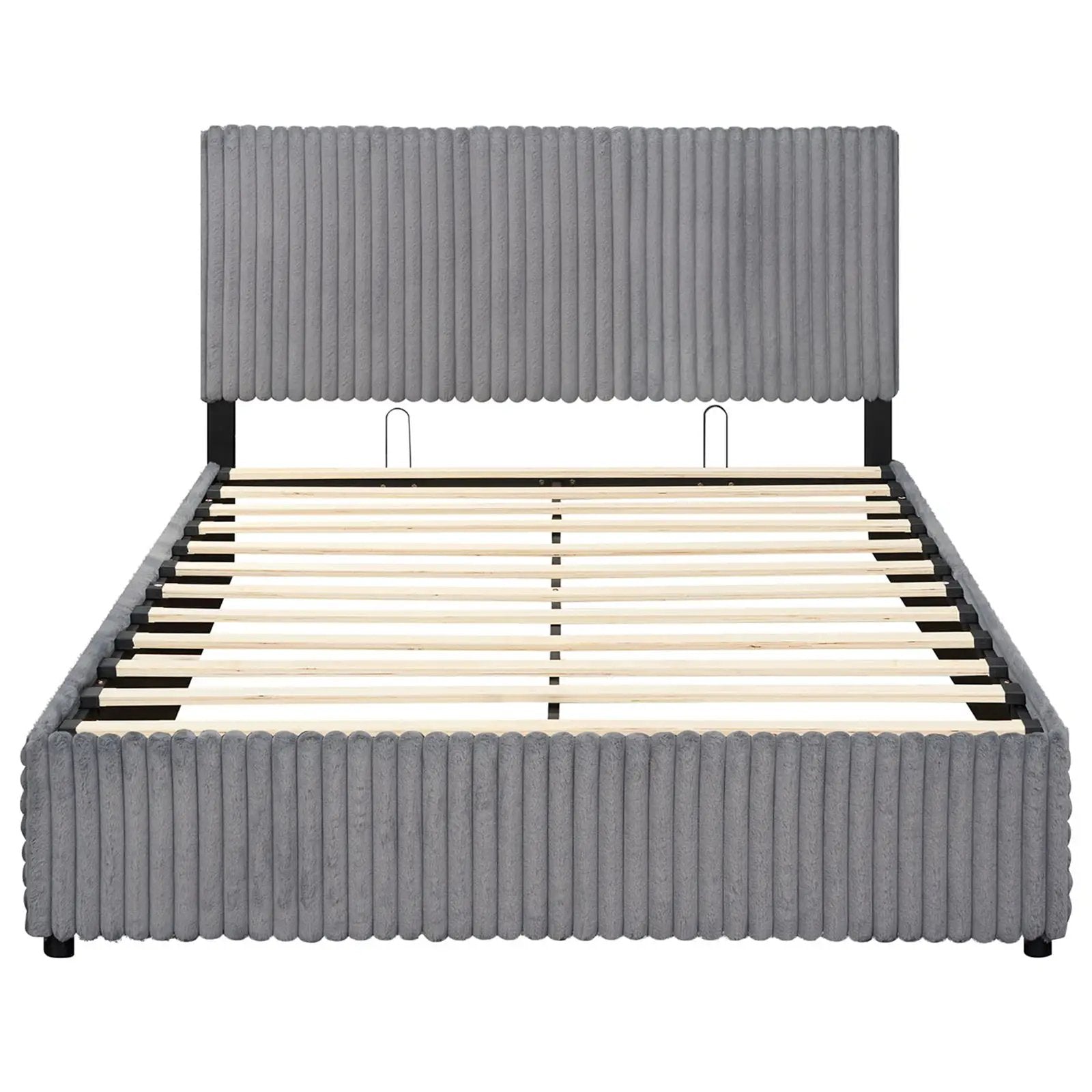Queen Size Lift-up Storage Bed with Wooden Slat Support by DirectDeals