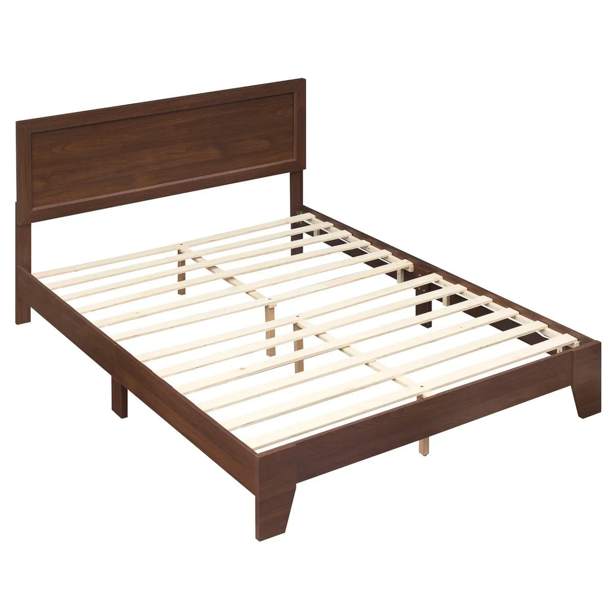 Queen Size Platform Bed Frame with Headboard - White, photo 11 of 16