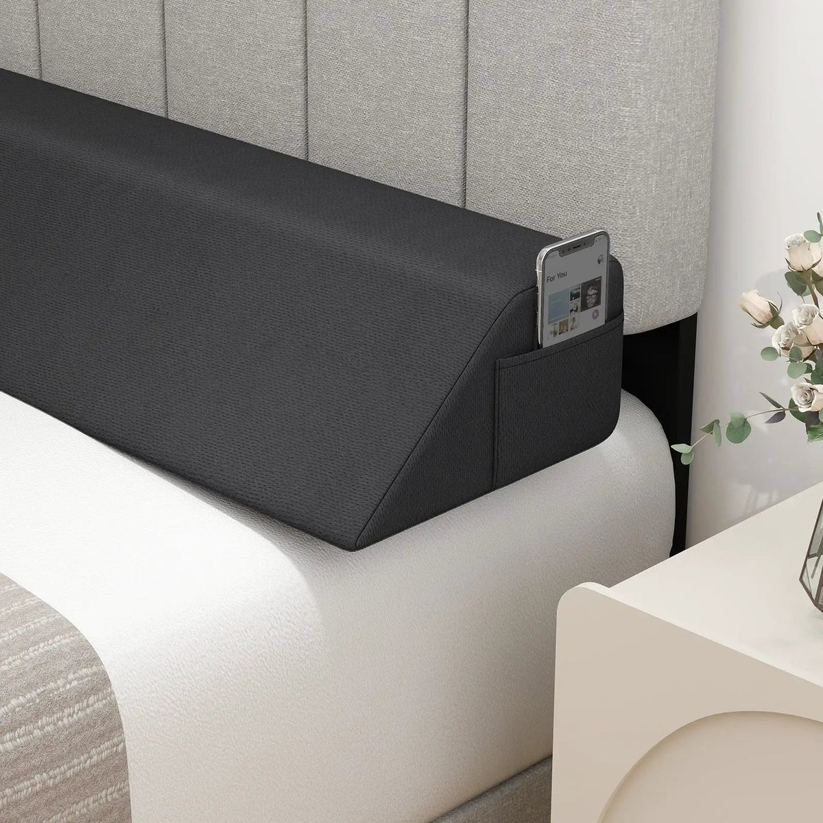 Bed Wedge Pillow with Storage Bag, photo 2 of 11