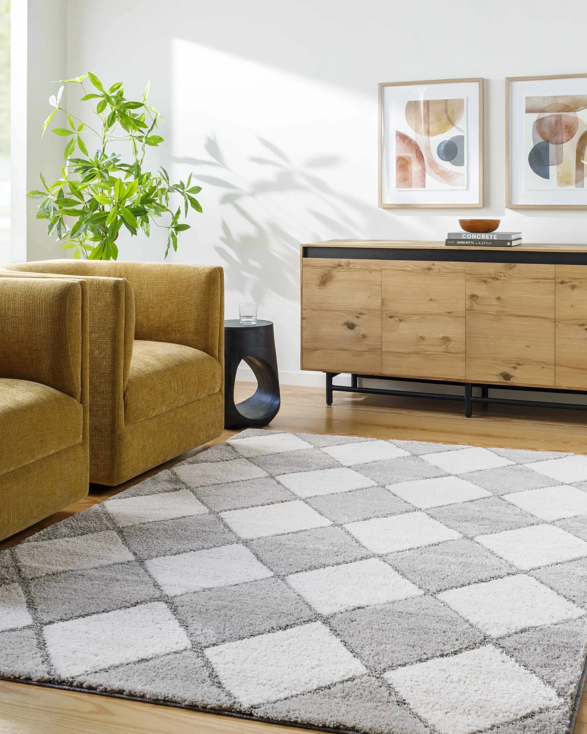 Aideen Gray Shag Area Rug - Clearance by Boutique Rugs