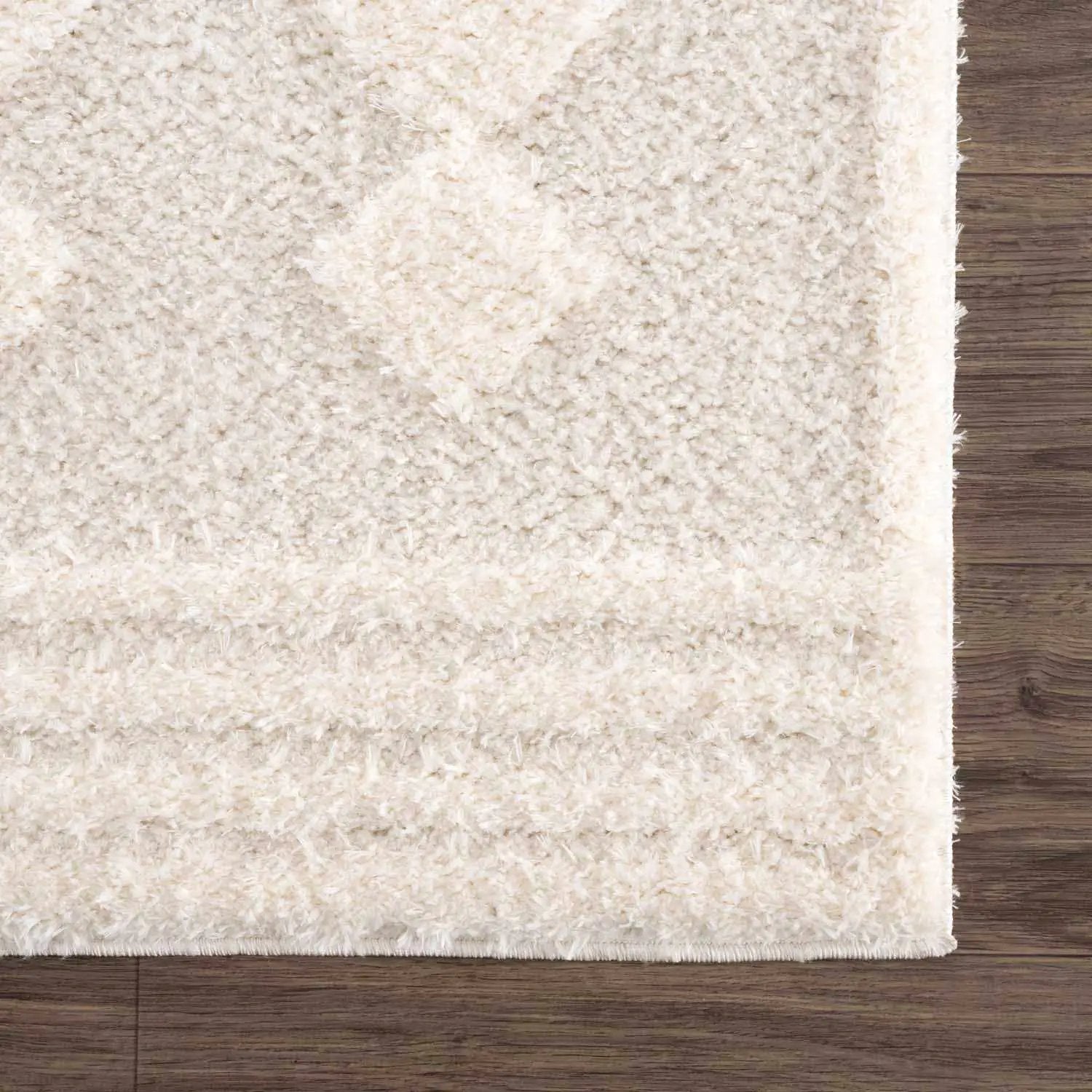 Hija Cream High-Low Area Rug - Clearance by Boutique Rugs