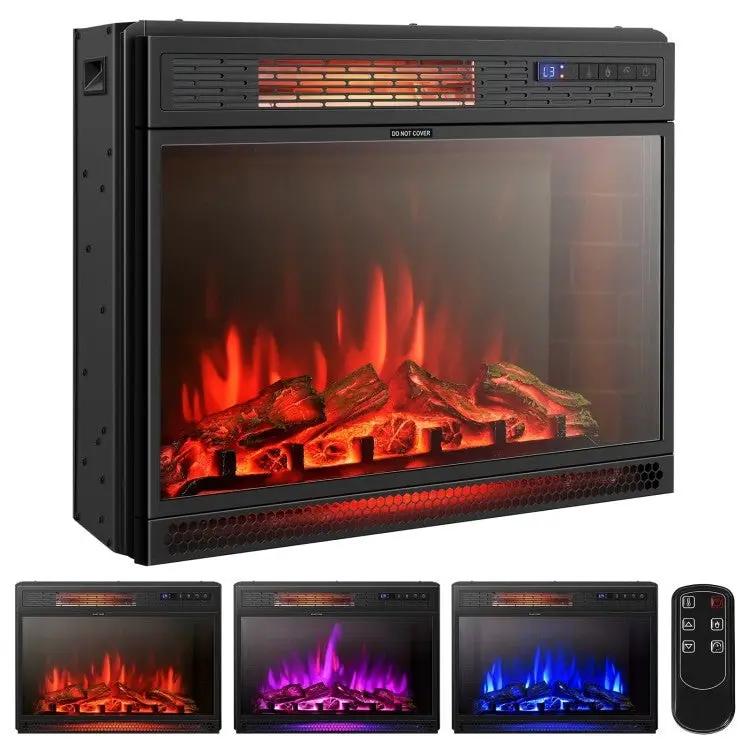 25 inch 3 Flame Colors Recessed Electric Heater by HomePacific